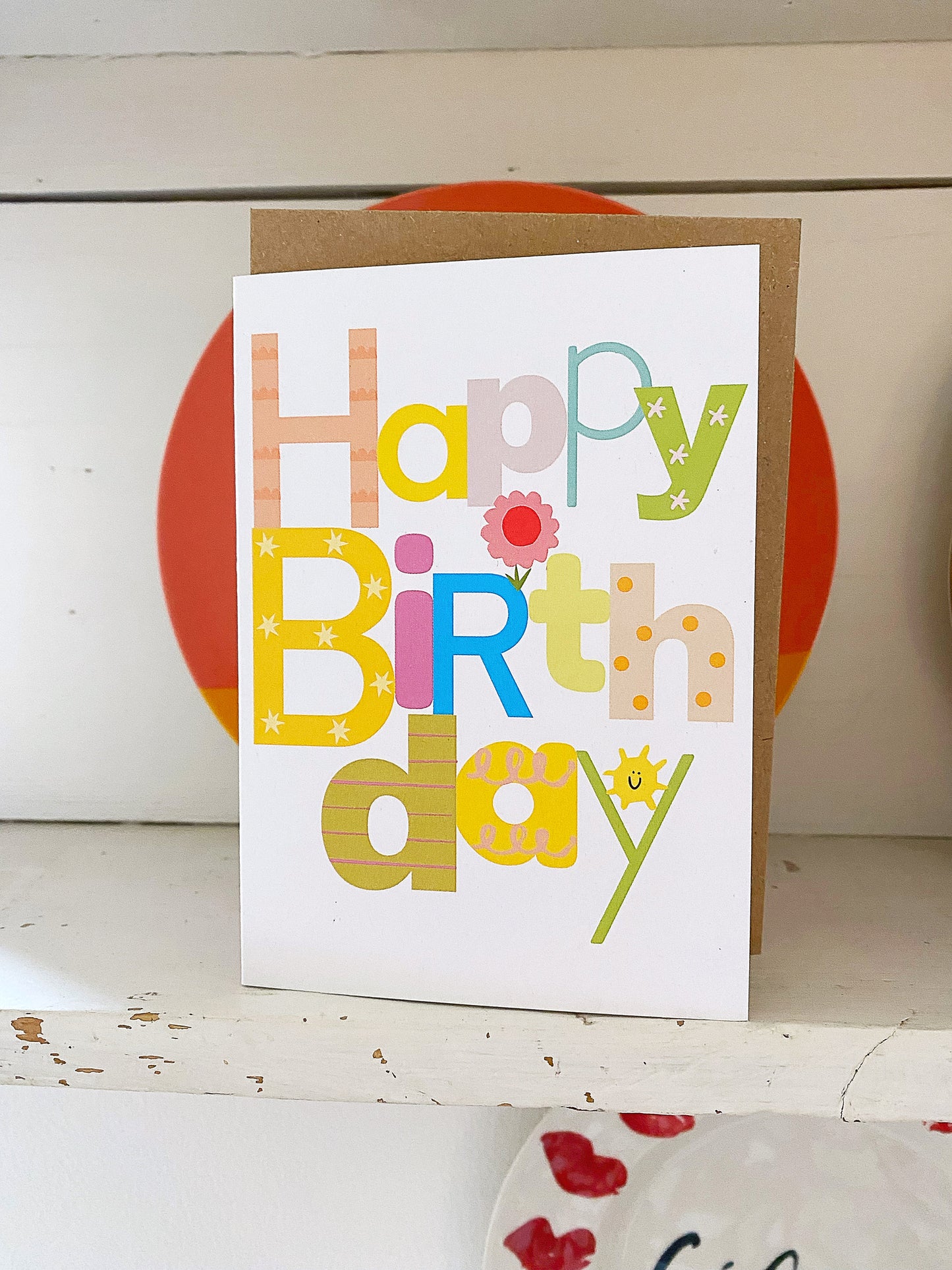 Happy Birthday type greeting card