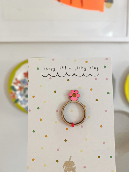 Daisy flower ring birthday gift