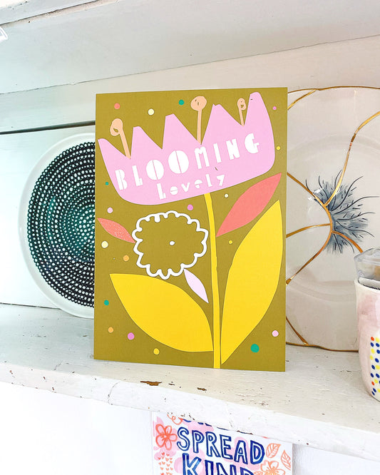 Blooming lovely flower print