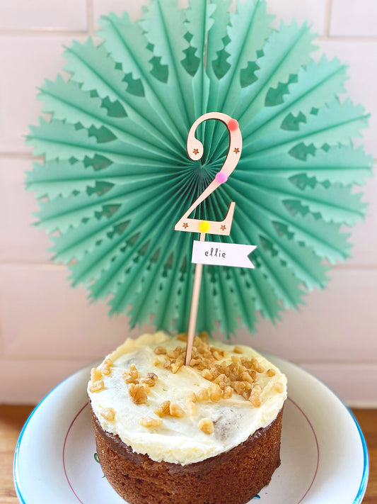 Age 2 Birthday cake topper