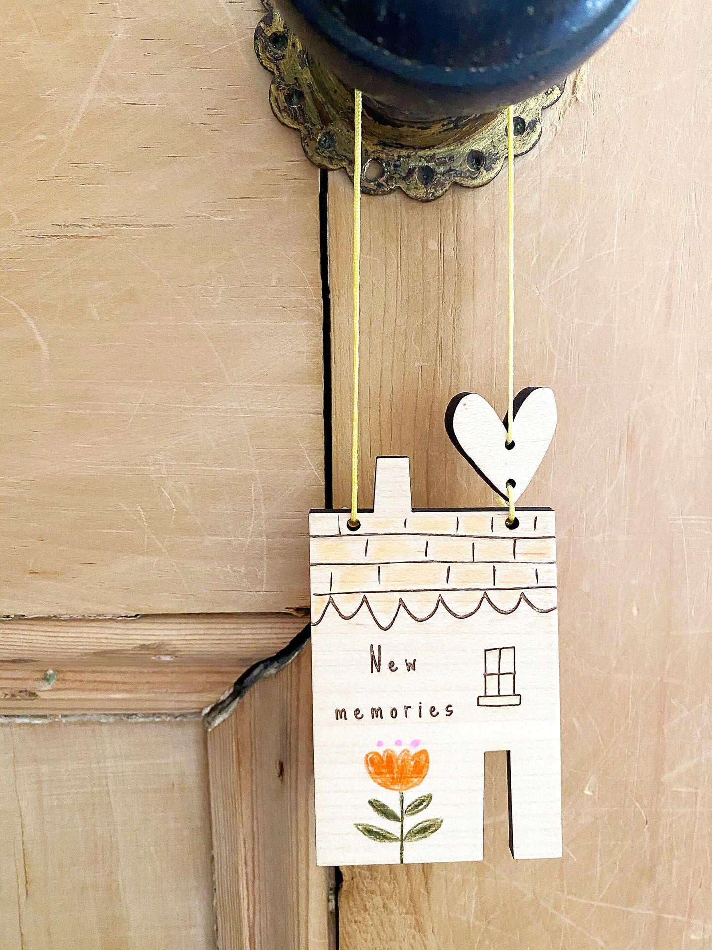 New Home wooden house keepsake